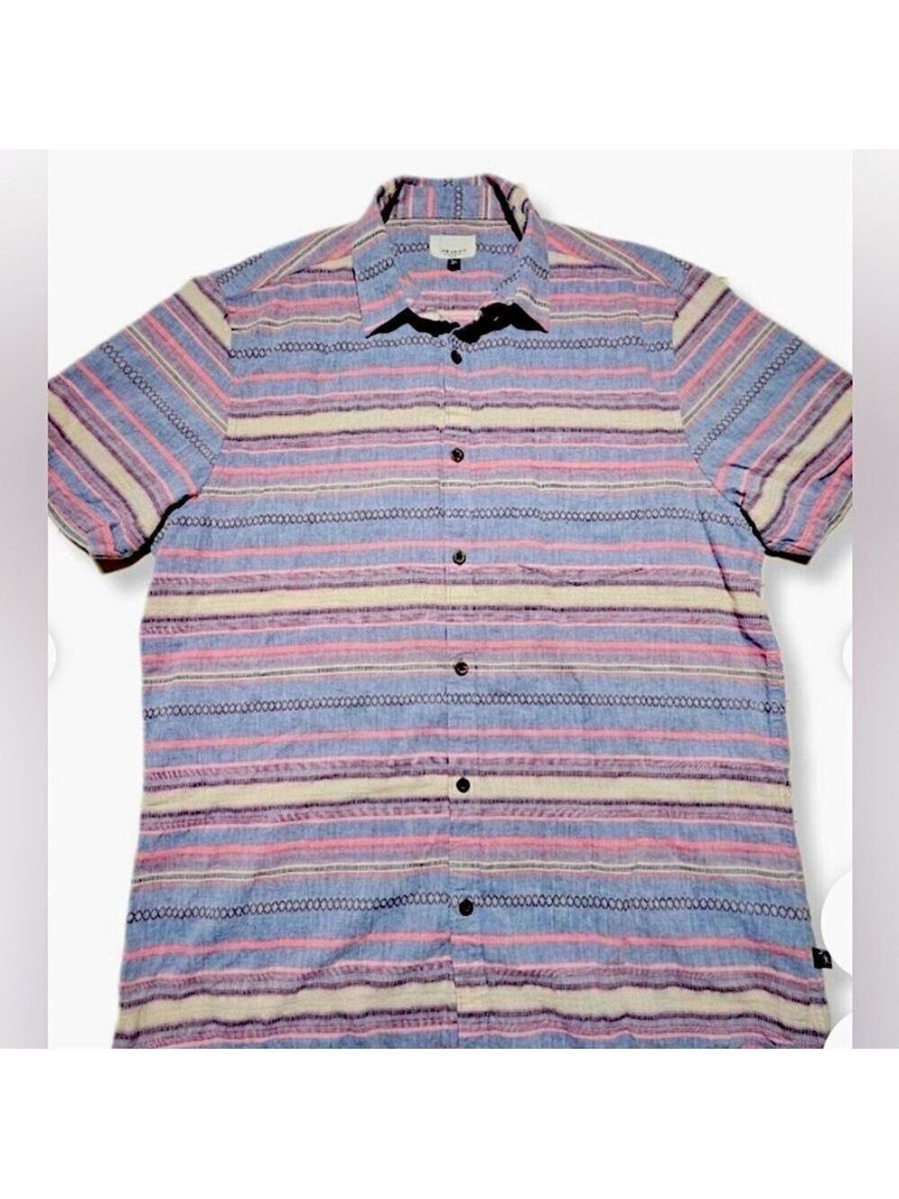 🎈$10 add on| Men’s Civil Society colorful striped shirt